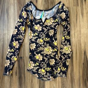 Free People wide neck henley